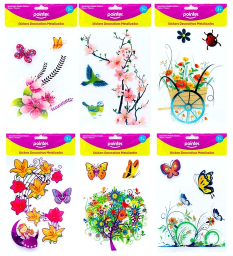 [AINC1758] CRAFT STICKER CLEAR FLORAL